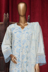 Bin Saeed Stitched 3 Piece Luxury Plain Cotton Vol-01 Collection-PC-28625-White